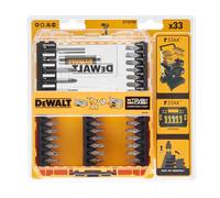 DeWalt - Juego de puntas DT70709-QZ de 33 piezas con estuche resistente Tough Case, apto para destornilladores de impacto, puntas tratadas térmicamente y soporte magnético de carga rápida para herrami