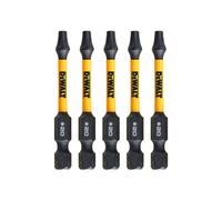 DeWalt Puntas de atornillado DT7395T-QZ Extreme FLEXTORQ 57 mm T20 Juego de 5