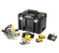 Kit combo dewalt 18v dck2012p2t (dcs570 + dcs334), 2x5.0ah, alta poten