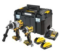 DeWALT - Juego de taladradora de percusión y llave de percusión AKU de 18 V, 2 POWERSTACK de 5,0 Ah, cargador DCK2200H2T