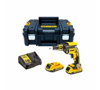 Dewalt Kit atornillador brushless para panel de yeso 18 V con 2 baterías 2,0 Ah