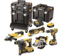 DEWALT: Kit combinado de 18V, 6 piezas, con 3 baterías de 5,0Ah y 3 cajas TSTAK. Modelo: DCK654P3T