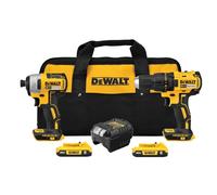 DEWALT - Kit combinado de herramientas eléctricas de 20 V MAX, juego de herramientas eléctricas inalámbricas, 2 herramientas con 2 baterías y cargador incluido (DCK277D2)
