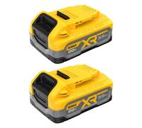 DEWALT Kit de batería Powerstack de 20 V MAX XR de 3,5 Ah, paquete de 2 (DCBP320-2)