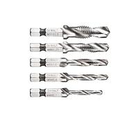 DeWalt - Kit de Brocas Roscada Métrica X: 5 unids (M4, M5, M6, M8 y M10)