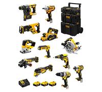 DeWALT Kit DWK1201 (DCD996 + DCH273 + DCG405 + DCF887 + DCF894 + DCS334 + DCS570 + DCS355 + DCP580 + DCS367 + DCL050 + DCF620 + 3 Baterías de 5,0 Ah + Cargador + Carro 3en1)