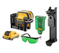 DeWALT - Laser cruzado a batería 10,8V, alcance de 50 m, con accesorios, 1 batería de 2,0 Ah XR, con cargador. DCE0825D1G