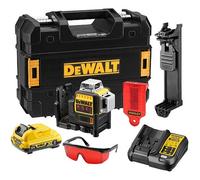 DeWalt Láser autonivelante DCE089D1R-QW 3 líneas 360° Batería 12V Alcance 30m (50m con receptor)