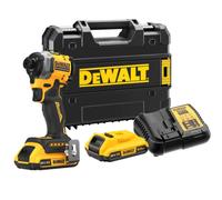 DeWALT - Llave de impacto AKU 18V, 2x batería 2.0 Ah XR, cargador DCF850D2T