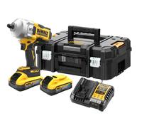 DeWALT - Llave de Impacto AKU 18V, 2x batería 5,0 Ah POWERSTACK, cargador, McLaren DCF961H2T