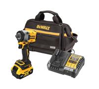 DeWALT - Llave de impacto inalámbrica de 18 V, 1 batería de iones de litio de 5,0 Ah, cargador DCF922NA3