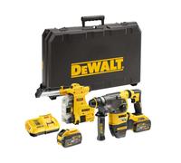 DeWALT - Martillo combinado AKU 54V con aspiración de polvo integrada, 2x batería 9,0 Ah FLEXVOLT, cargador DCH335X2