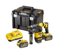 DeWALT - Martillo combinado AKU 54V SDS Plus, 2x batería 9,0 Ah FLEXVOLT, cargador DCH333X2