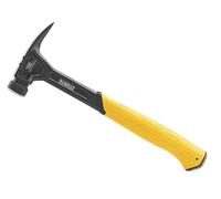 Dewalt Martillo de cara lisa Rip Claw de 454 g, construcción de acero de una pieza y eje de acero grueso tratado térmicamente para una durabilidad completa en el lugar de trabajo