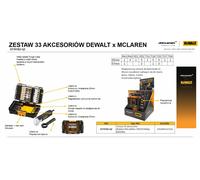 Dewalt mclaren - juego de puntas de destornillador, juego de herramien