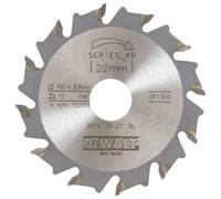 DeWALT - Muela para fresadora laminadora, 105x22 mm, 12 dientes DT1306