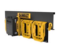 DEWALT Organizador de baterías, capacidad para hasta 4 baterías, riel de montaje, compatible con el sistema de almacenamiento de taller DEWALT (DWST82819)