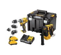 Dewalt - Pack 2 herramientas 12V XR (DCD703 + DCH072) sin escobillas + 2 baterías 3Ah + cargador + estuche T-STAK - Dewalt - DCK2101L2T-QW