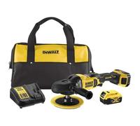 DeWALT - Pulidora 18V a batería de 125-180 mm, 2 baterías de 5,0 Ah XR, cargador DCM849P2