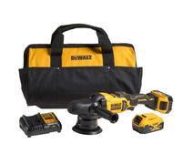 DeWALT - Pulidora 18V a batería de 125 mm, 2 baterías de 5,0 Ah XR, cargador DCM848P2