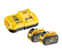 DeWALT - Set cargador 8 A, 2x 18/54V Li-Ion batería 6 Ah DCB118X2