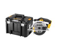 DEWALT Sierra Circular XR 18V, 460W, Disco de 165 mm, Profundidad de Corte Max. 55 mm, Velocidad 5150 rpm, Empuñadura Ergonómica, Incluye Maletín TSTAK, Sin Batería ni Cargador, DCS391NT-XJ