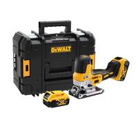 DeWALT - Sierra de calar AKU 18V, 2x batería 5,0 Ah XR, cargador DCS335P2