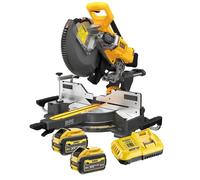 DeWALT - Sierra ingletadora inalámbrica DCS781X2 con disco de 305 mm de diámetro, gran capacidad de corte 54 V