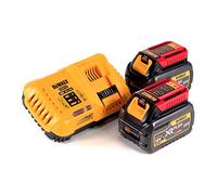 DeWALT Juego de cargador 8A y 2 baterías 18/54V XR FLEXVOLT 6,0Ah DCB118T2