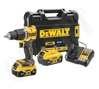 DeWalt Taladro percutor compacto 18V XR sin escobillas, 2 baterías 5Ah, maletín TSTAK DCD799P2T-QW