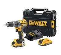 DeWalt Taladro percutor DCD796D2-QW 18V Brushless 2x 2,0 Ah Maletín TSTAK Negro/Amarillo 1,6 kg