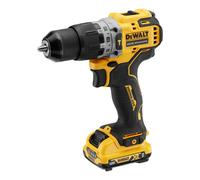 DeWALT - Taladro con atornillador de impacto AKU 12V, 2x batería 2,0 Ah XR, cargador DCD706D2
