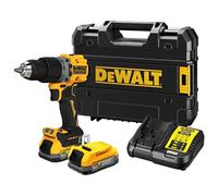 DeWalt Taladro percutor XR 18V 13 mm 90 Nm sin escobillas 2 baterías POWERSTACK maletín TSTAK