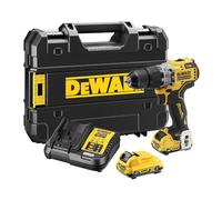DeWalt Taladro percutor DCD706D2-QW 12V sin escobillas 2 baterías XR 2Ah con cargador en caja TSTAK