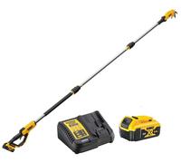 DEWALT Tijera de podar telescópica XR de 18V, con 1 batería de iones de litio de 5Ah y cargador, modelo DCMPP569P1-QW