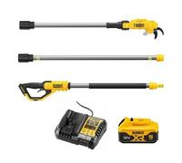 DEWALT Tijera Podadora de pértiga XR 18V con 1 batería Li-Ion 5Ah y cargador, DCMPP569P1-QW