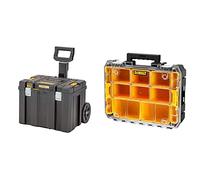DeWalt TSTAK 2.0 - Caja de almacenaje móvil & DWST82968-1 - Organizador con tapa transparente TSTAK V - IP54