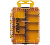 DEWALT TSTAK - Caja de herramientas, 8 compartimentos, organizador de tapas transparentes, cierres laterales para una fácil conexión, compartimentos extraíbles para herramientas pequeñas y accesorios