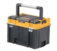 DEWALT TSTAK - Caja de herramientas, diseño extragrande, divisor fijo para organización de herramientas, resistente al agua y a los desechos (DWST17814)