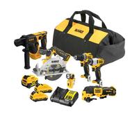 Dewalt zestaw combo 12v dck611p1d2 (dch072+dcs512+dcd701+dcf801+dcs353+dcl510) 1x5.0 2x2.0ah torba