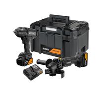 Dewalt zestaw combo 18v dck2225mp2t (dcf99m, dcg45m) 2x5,0ah tstak mcl