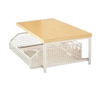 dewdat Soporte Para Microondas De Cocina | Organizador Vertical De 2 Niveles - Estantes De Almacenamiento De Pie | Cuenta Con Cesta Extraíble Inferior Para Uso En Hogar, Apartamento, Cocina, Despensa