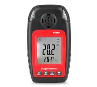 DEWIN Detector de Gas,0~25% Detector de oxígeno Detector de Oxígeno Portátil Digital Analizador de Gases Detector de Fugas de Gas de Oxígeno con Alarma y Pantalla LCD