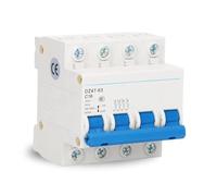 DEWIN Disyuntor, Disyuntores Miniatura 4P 16A Montaje en Riel DIN Interruptor de Aire de Bajo Voltaje AC 400V