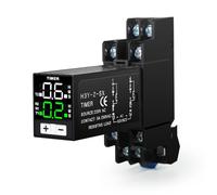 DEWIN Rele 220V Rele Temporizador Digital 0,1s-99h para luces Control de tiempo de ciclo retardador 2 Normalmente abierto/Normalmente cerrado 8 pines