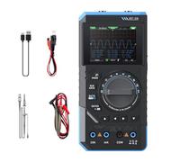 DewinLVD DST-210 Osciloscopio de mano, multímetro digital 3 en 1, osciloscopio generador de señales, 10 MHz, ancho de banda 19999, contadores 48 MSPS, frecuencia de muestreo de CA CC, voltaje