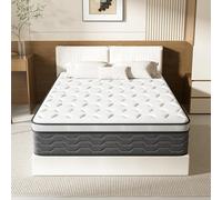 DEWINNER, colchón de 90 x 190 cm, con núcleo de muelles ensacados y espuma viscoelástica, diseño ergonómico, transpirable, confort ultra suave, grosor de 30 cm