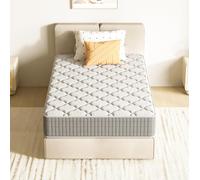 DEWINNER, colchón de 90 x 190 cm, con una altura de 22 cm, fabricado con espuma viscoelástica (memory foam), de firmeza media, que ofrece un soporte perfecto, es transpirable, reversible y de doble ca