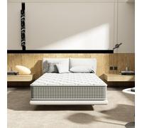 DEWINNER, colchón viscoelástico de 80 x 190 cm, grosor 25 cm – Colchón de espuma viscoelástica – 7 zonas – firmeza media – alivio de presión – hipoalergénico (libre de ácaros)