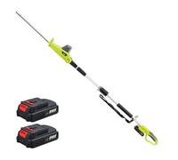 DEWINNER - Cortasetos inalámbricos telescópicos, multifunción, 2 baterías 20 V 2,5 Ah, Cargador, Longitud de Hoja 46 cm, Correa de Alcance..